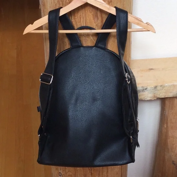 EUC Black and Silver Steve Madden Monogram Backpack - Picture 2 of 15